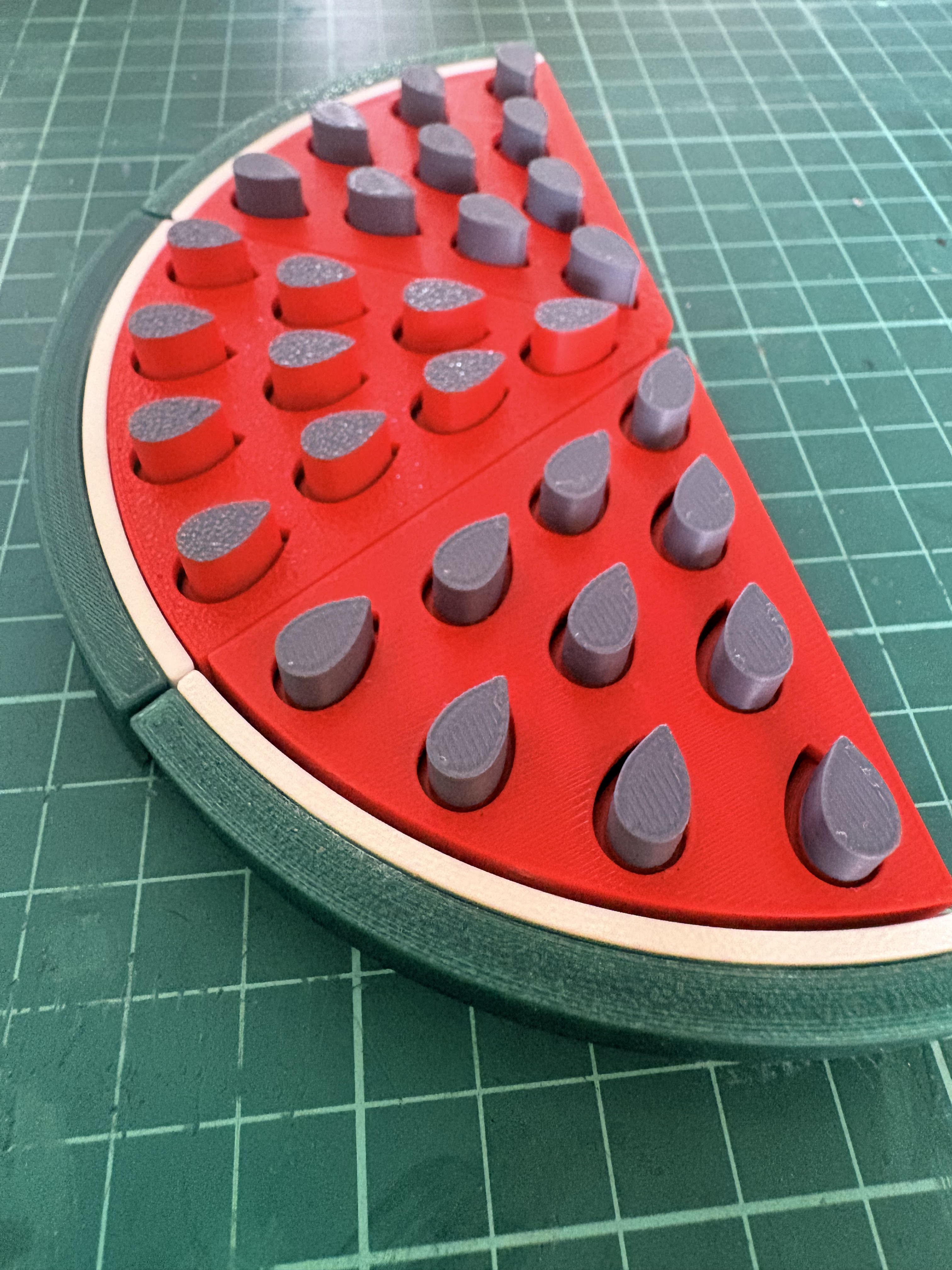 Watermelon peg play
