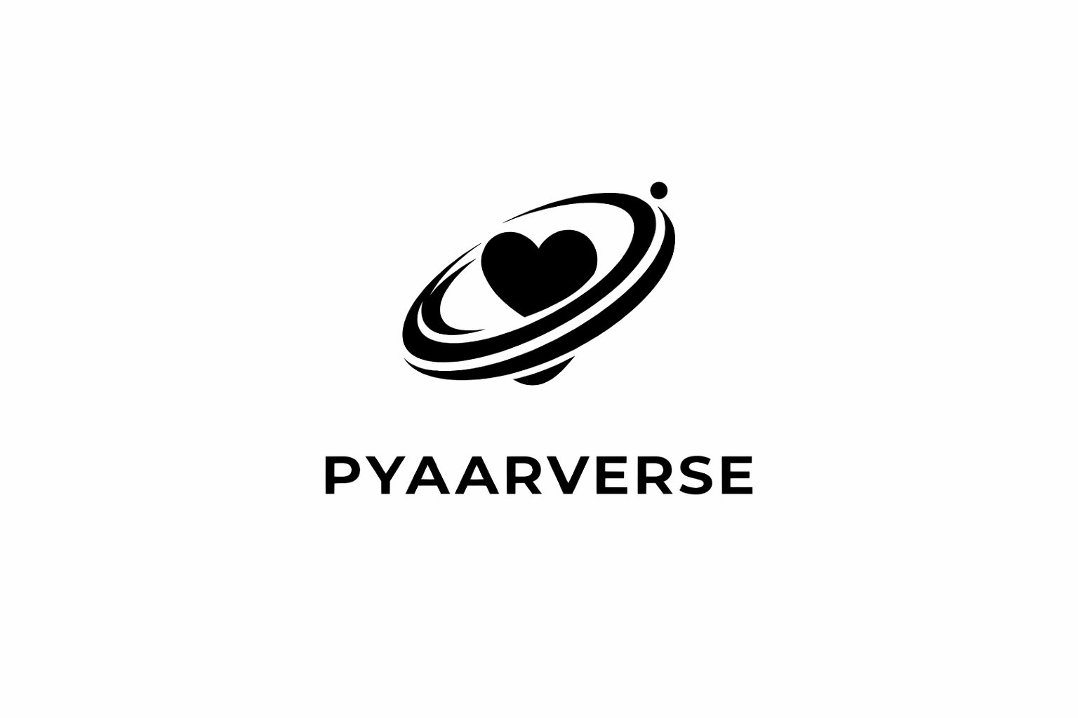 Pyaarverse heart orbit logo